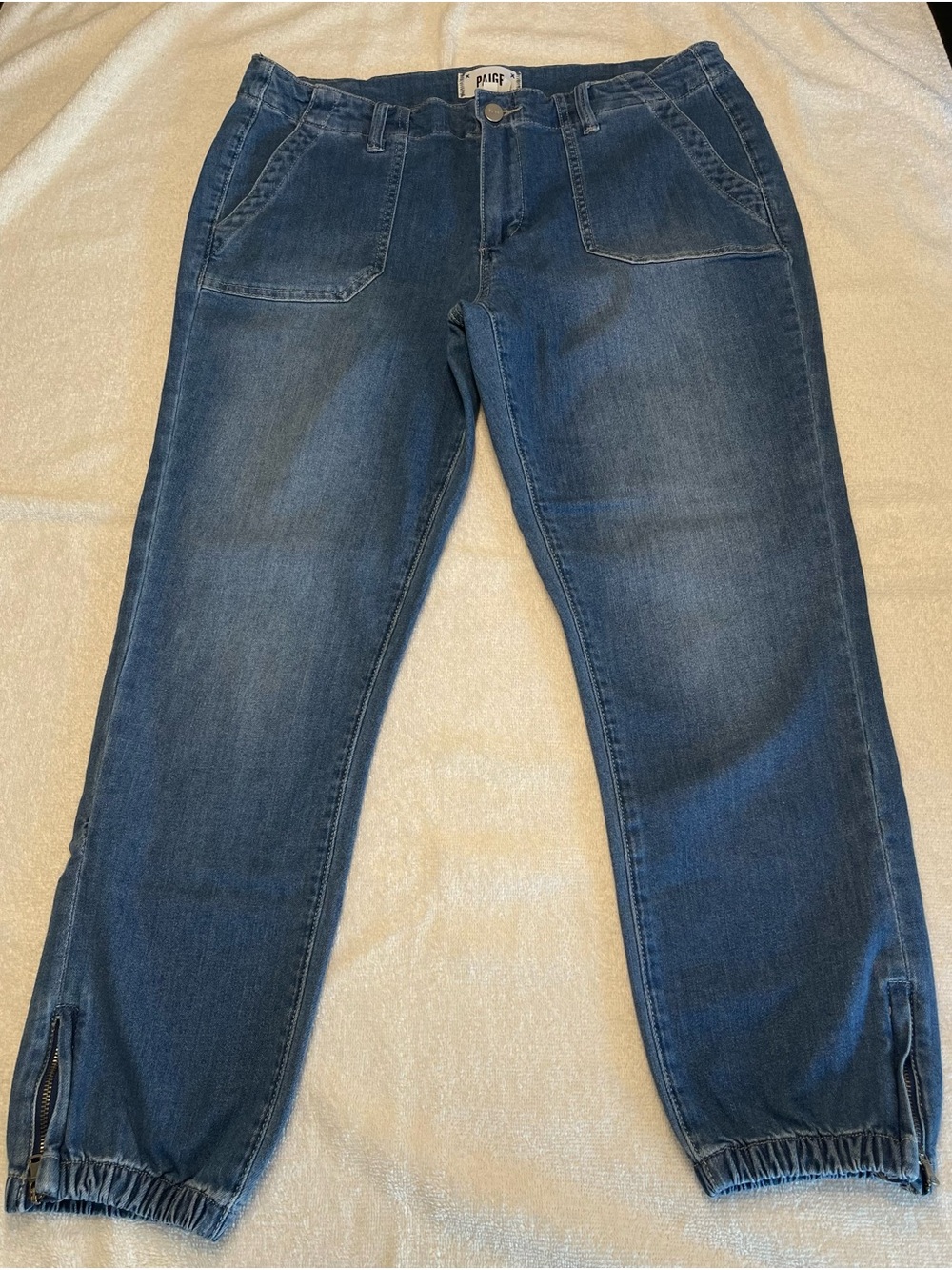 PAIGE Mayslie Jogger Utility Jeans | Stretch Denim | Size 30
